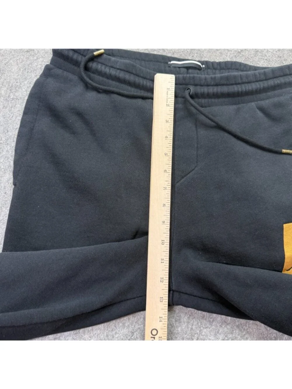 Jordan AJ Remastered Jogger Pant Men XS Black Gold HBR Fleece 28